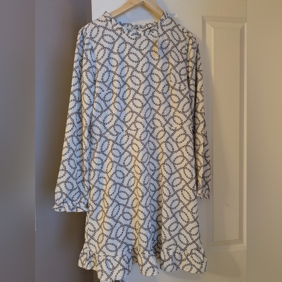 LOFT Midi Long Sleeve Dress 8 NWT - Picture 2 of 13